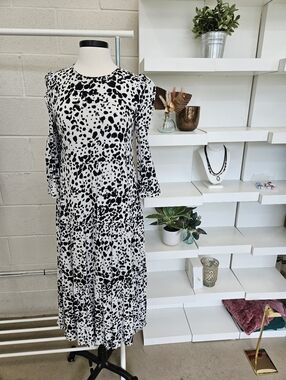 Tiered Print Dress